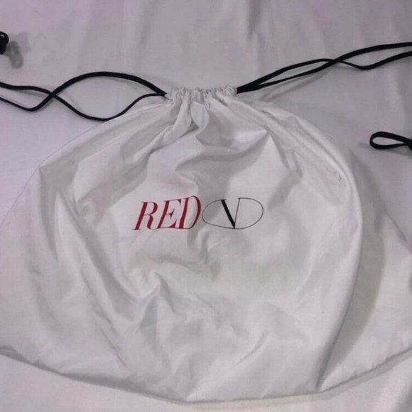 Red Valentino Dust Bag Storage Cover White 11" X 15.5" - Picture 5 of 5